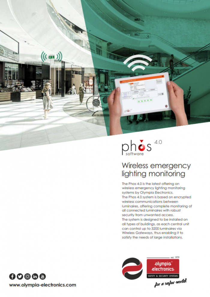 Phos 4.0 Wireless emergency lighting monitoring