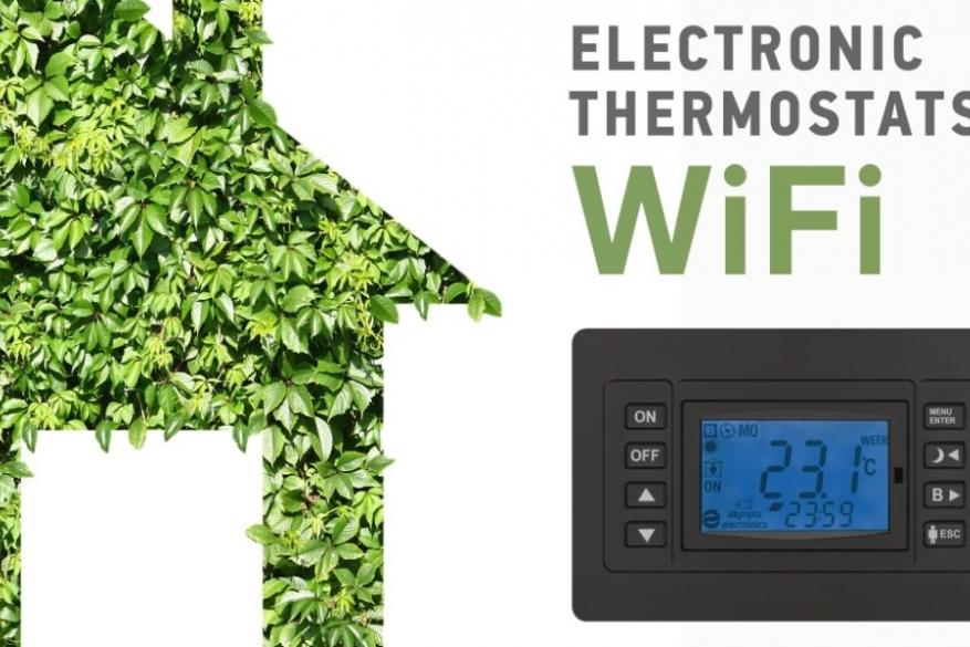 Olympia Electronics S.A. presents the new IOT wifi wireless programmable electronic thermostats, BS850/kit, BS-851/kit.