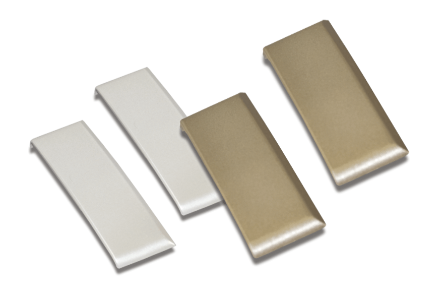 A-2000 - Set left-right decorative covers(white & bronze color)