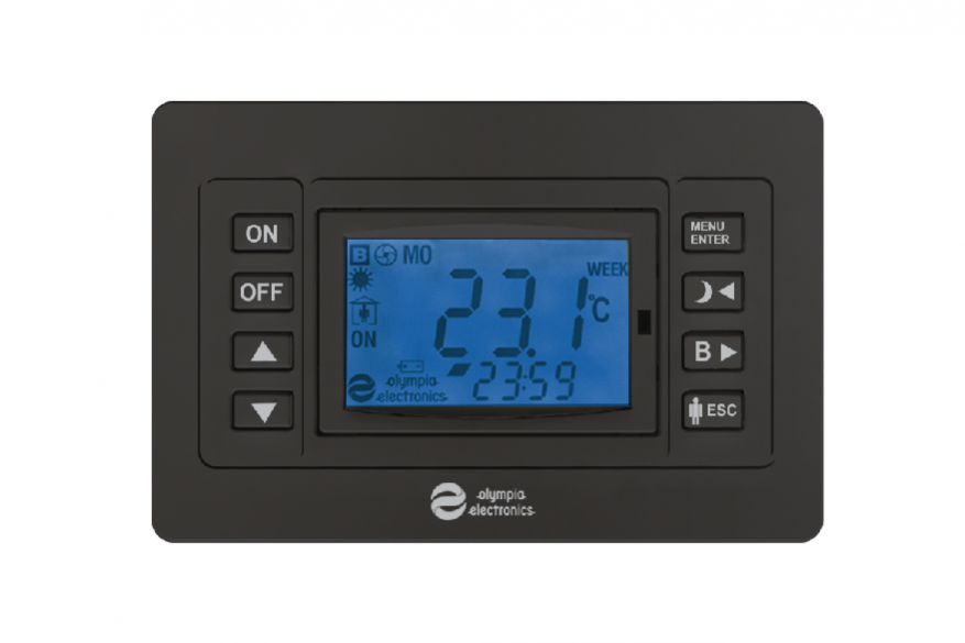 Termostato in colore antracite