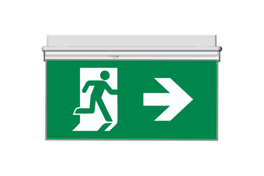 LED Emergency Lighting Exit Sign 3hour Maintained & Non-Maintained Light Olympia 