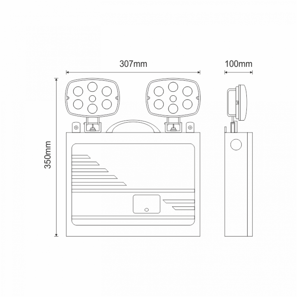 Emergency light, GRL-21/H/180/WP, Power Light